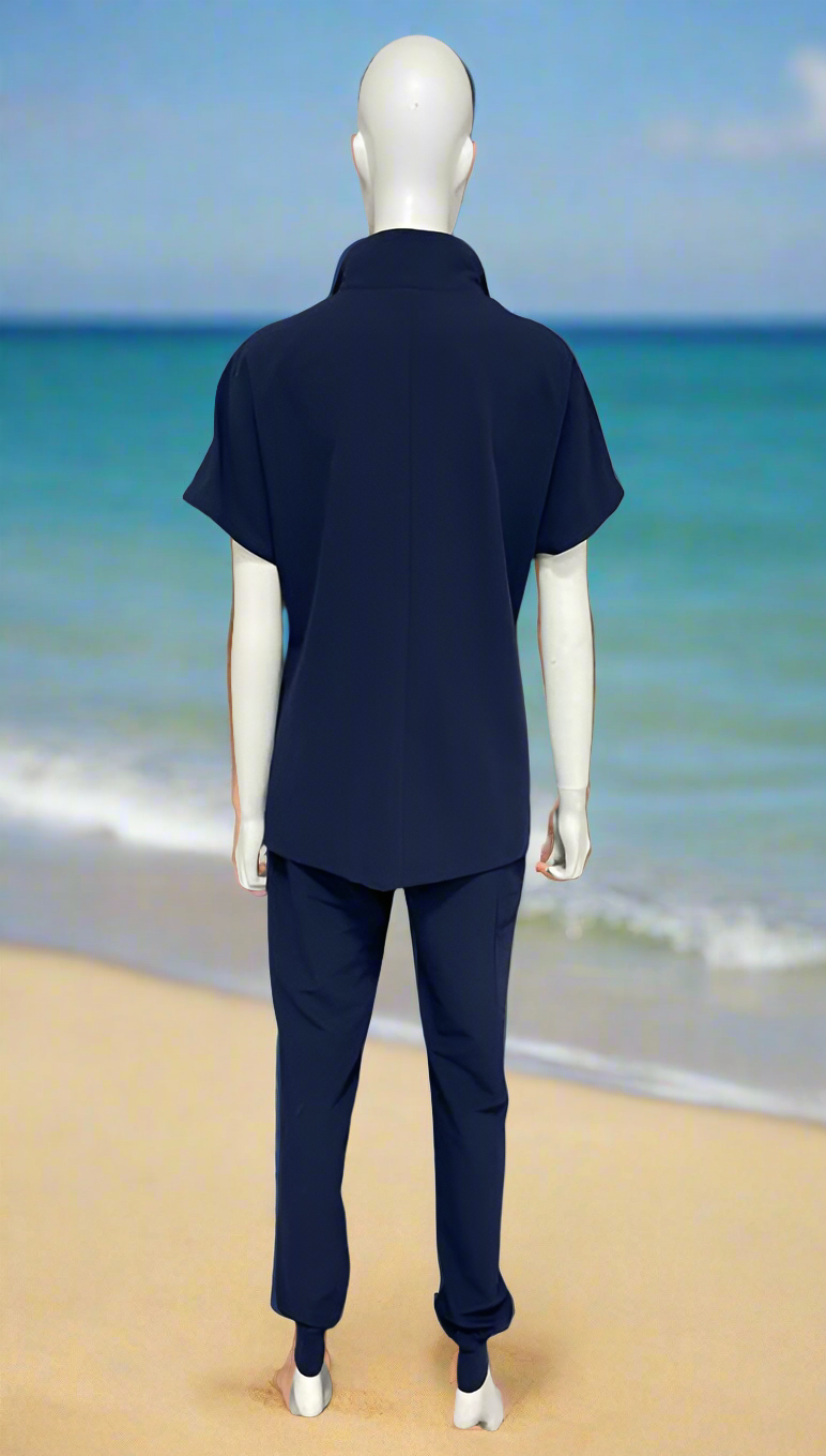 Zipper Scrub Top